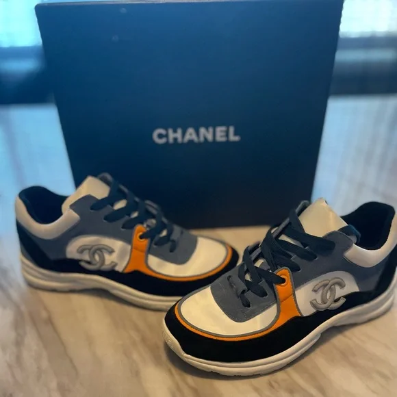 CHANEL Low Top Trainer メンズスニーカー 43 Chanel Low Top Trainer CC 
